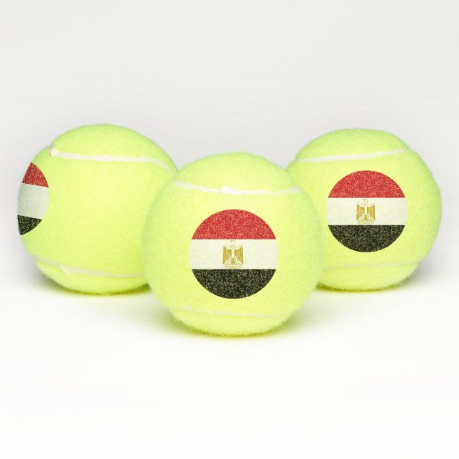 Pelota patriótica de tenis con bandera de Egipto (Múltiples)