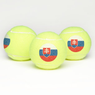 Pelota patriótica de tenis con bandera de Eslovaqu
