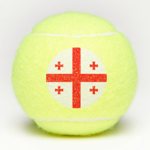 Pelota patriótica de tenis con bandera de Georgia
