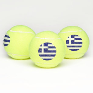 Pelota patriótica de tenis con bandera de Grecia