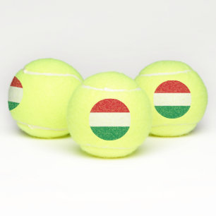 Pelota patriótica de tenis con bandera de Hungría