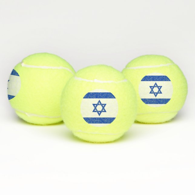 Pelota patriótica de tenis con bandera de Israel (Múltiples)