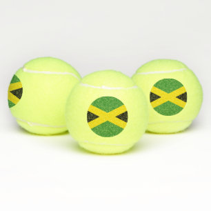 Pelota patriótica de tenis con bandera de Jamaica