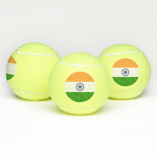 Pelota patriótica de tenis con bandera de la India (Múltiples)