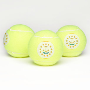Pelota patriótica de tenis con bandera de la isla 