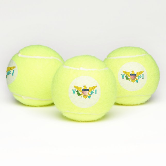 Pelota patriótica de tenis con bandera de las Isla (Múltiples)