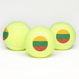 Pelota patriótica de tenis con bandera de Lituania