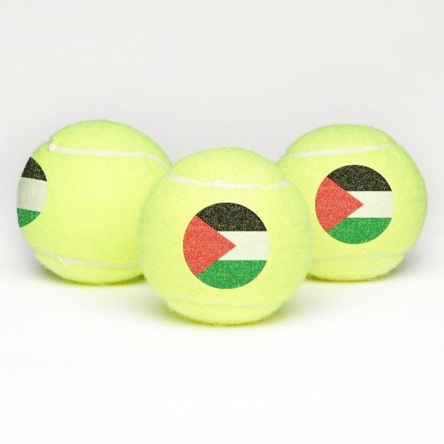 Pelota patriótica de tenis con bandera de Palestin (Múltiples)