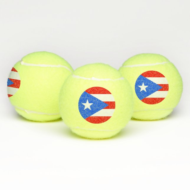 Pelota patriótica de tenis con bandera de Puerto R (Múltiples)