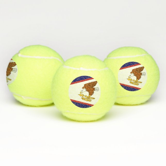 Pelota patriótica de tenis con bandera de Samoa Am (Múltiples)