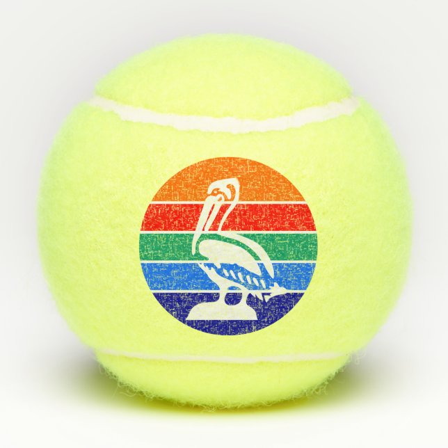 Pelota patriótica de tenis con bandera de San Pete (Reverso)