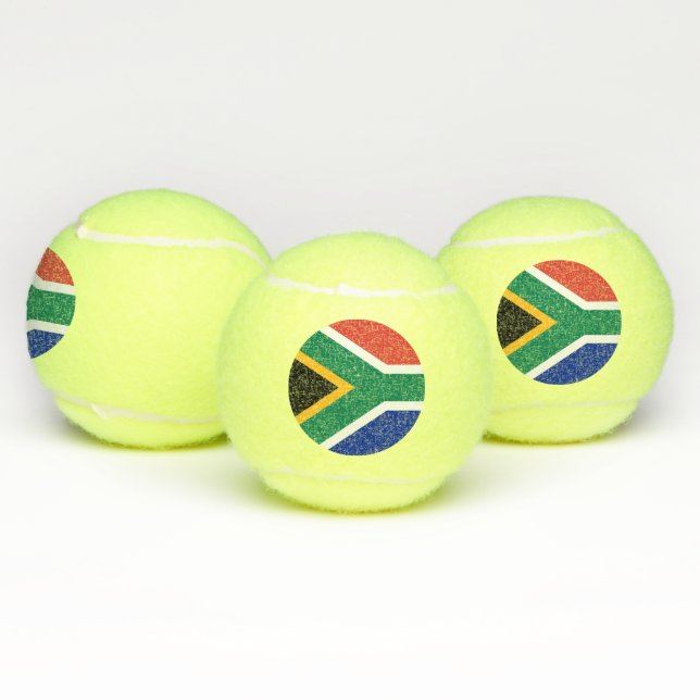 Pelota patriótica de tenis con bandera de Sudáfric (Múltiples)