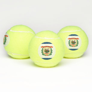Pelota patriótica de tenis con bandera de Virginia