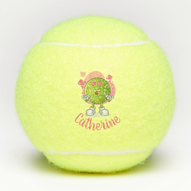 Pelota personalizada de tenis de historietas (Anverso)