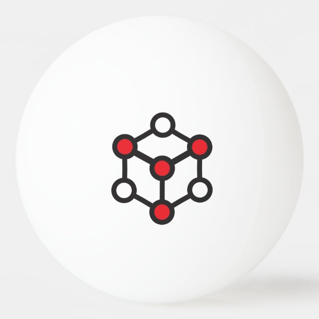 Pelota ping pong Logo Ludodesign (Anverso)