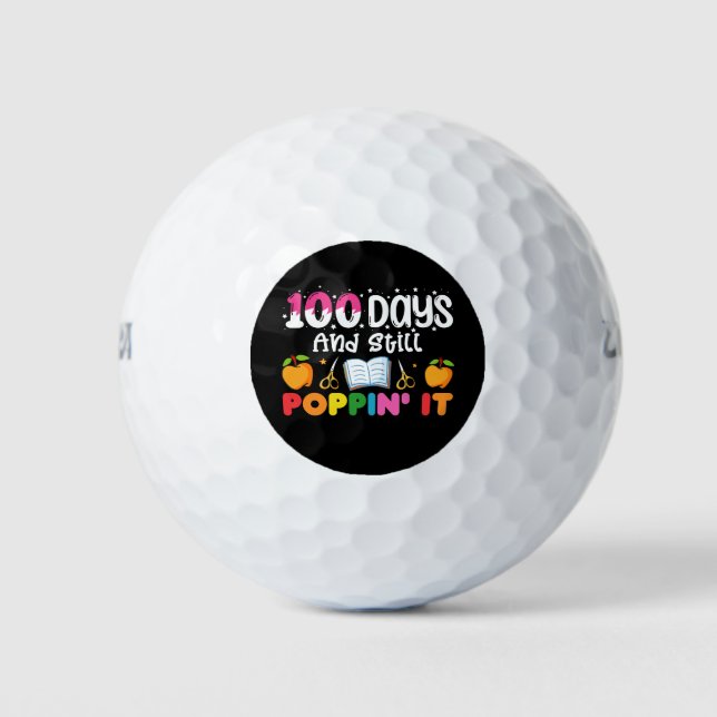 Pelotas De Golf 100 Días De Enseñanza Y Aún Así Lo Popinan (Anverso)