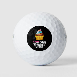 Pelotas De Golf 100 días salpicados con pasteles divertidos