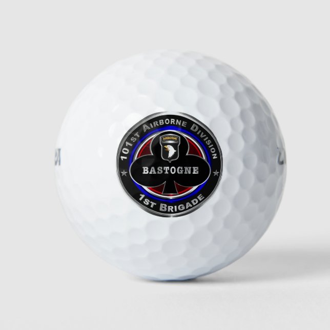 Pelotas De Golf 101ª División Aérea Primera Brigada "Bastogne" (Anverso)