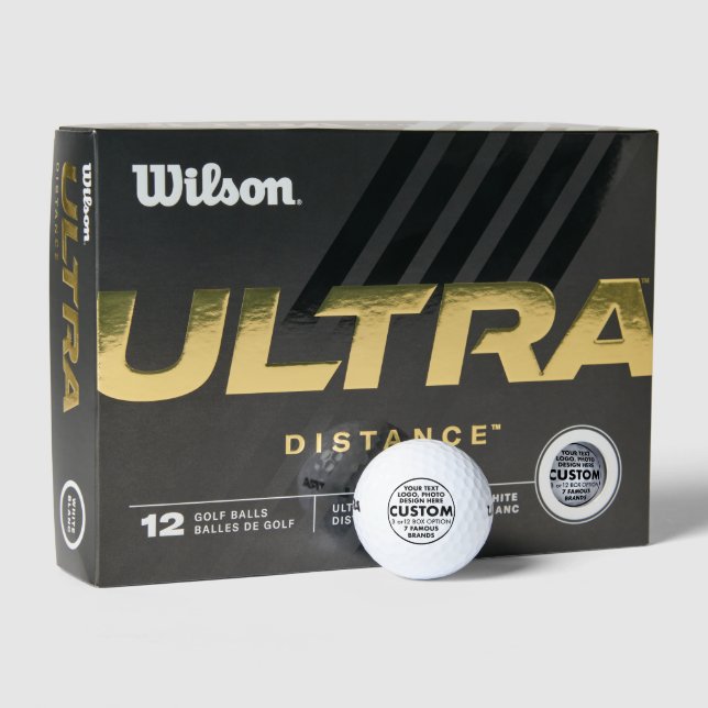 Pelotas De Golf 12 Personalizado Personalizado Wilson Ultra 500 Di (Embalaje)