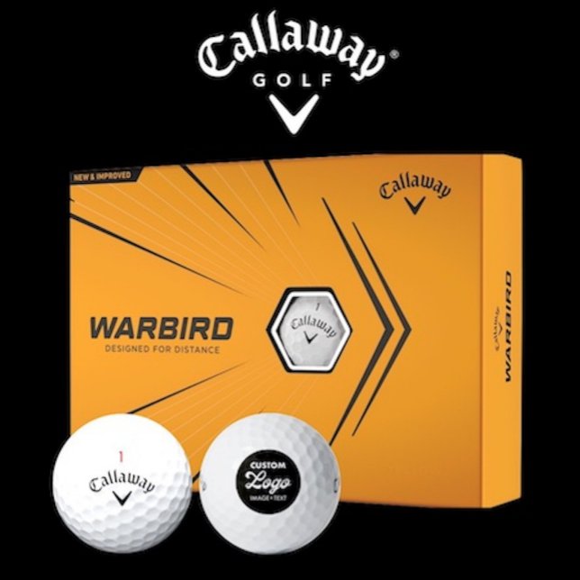 Pelotas De Golf 12 x Callaway Warbird Custom Logo Golf Balls (Box of 12 Callaway Warbird custom logo golf balls.)