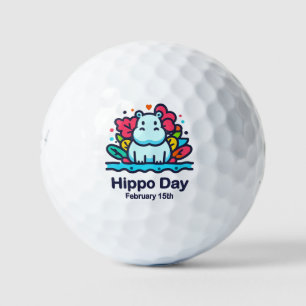 Pelotas De Golf 15 de febrero - Día del Hipopótamo