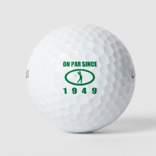 Pelotas De Golf 1949 70º Cumpleaños Para Los Golfistas