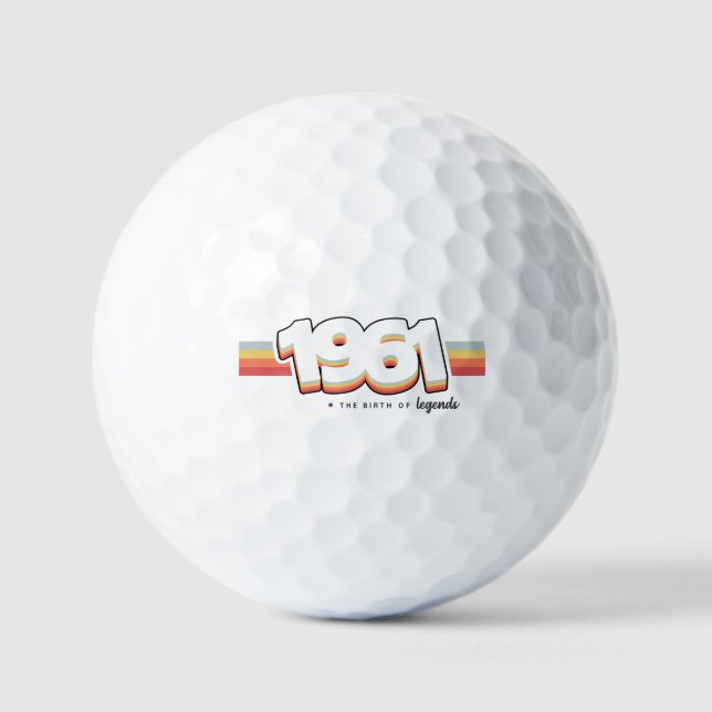 Pelotas De Golf 1961 The birth of legends (Anverso)
