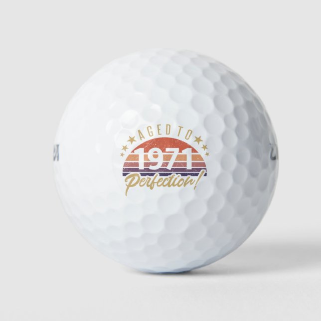 Pelotas De Golf 1971 50 años de edad (Anverso)