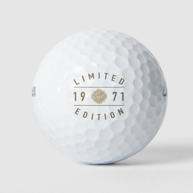 Pelotas De Golf 1971 50th Birthday Limited Edition (Anverso)