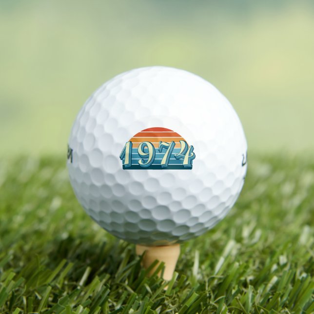 Pelotas De Golf 1974 Vintage 50 cumpleaños (Camiseta in situ)