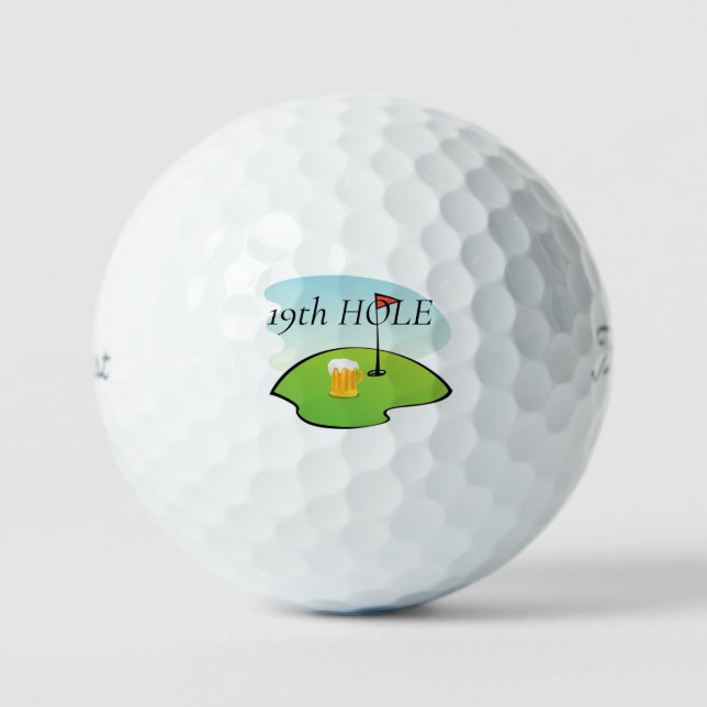 Pelotas De Golf 19.º Hole Golf Balls (Anverso)
