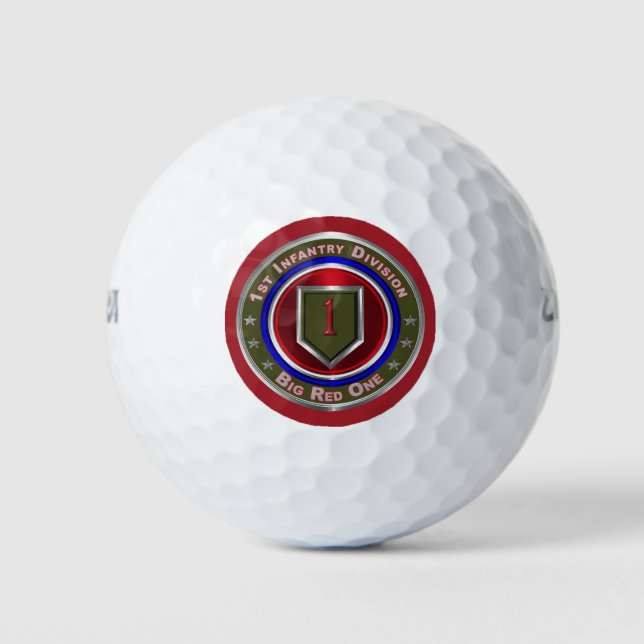 Pelotas De Golf 1.ª División de Infantería "Big Red One" (Anverso)