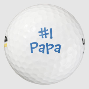 Pelotas De Golf #1 Papá (el primer papá) Día del Padre