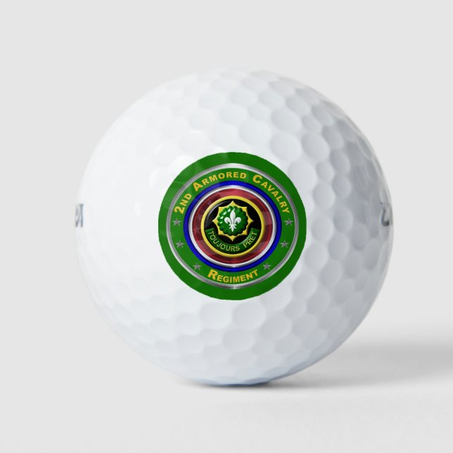 Pelotas De Golf 2º Regimiento de Caballería Blindada  (Anverso)