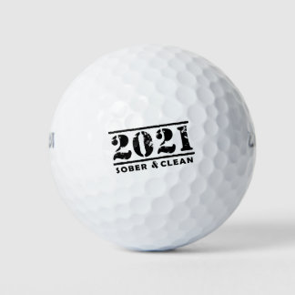 Pelotas De Golf 2021 Sober y Recuperación Limpia Sobriedad Fomento