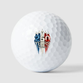 Pelotas De Golf 250 Years American Flag 250th Anniversary 