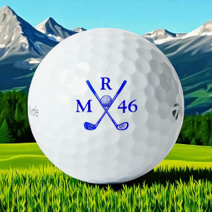 Pelotas De Golf 2 Letras Iniciales Edad Cruz Azul Clubs