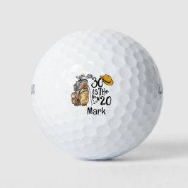 Pelotas De Golf 30.º regalo de cumpleaños para golfista