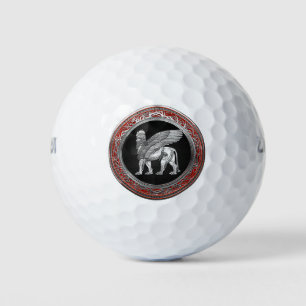 Pelotas De Golf [310] León alado asirio - Plata Lamassu