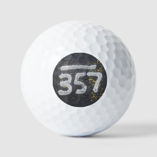 Pelotas De Golf 357 Mason's and Angel Number (Anverso)