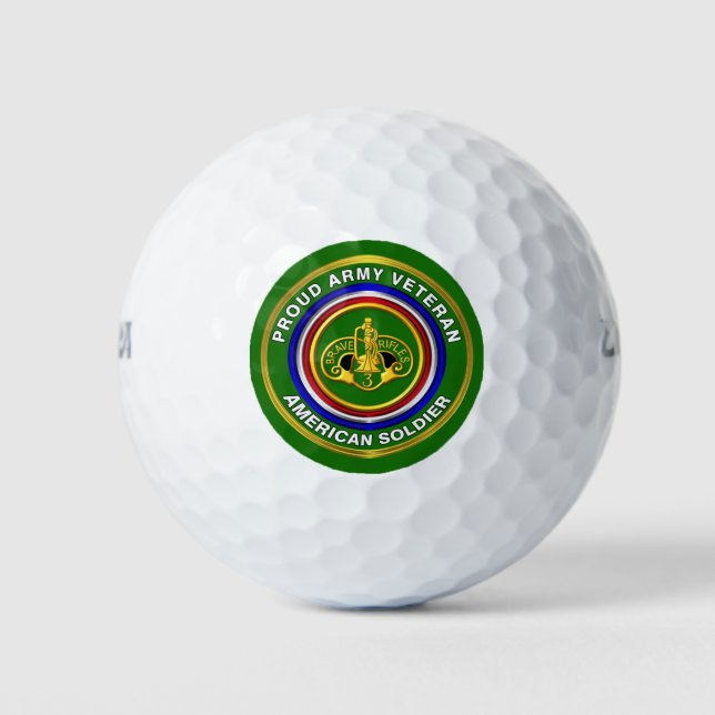 Pelotas De Golf 3.ᵉʳ Veterano del Regimiento de Caballería Armado (Anverso)