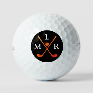 Pelotas De Golf 3 Letras Iniciales cruces rojas clubs