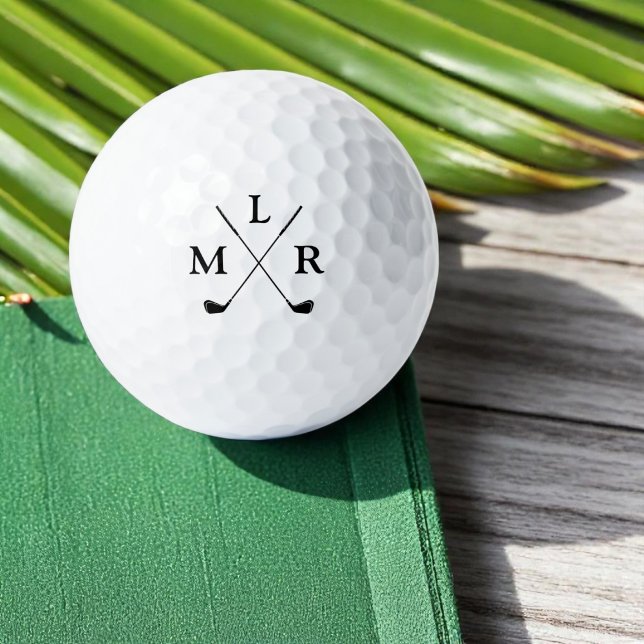 Pelotas De Golf 3 Monograma personalizado de las letras iniciales (Subido por el creador)