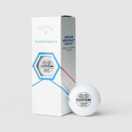Pelotas De Golf 3 Personalizado Personalizado Callaway Supersoft