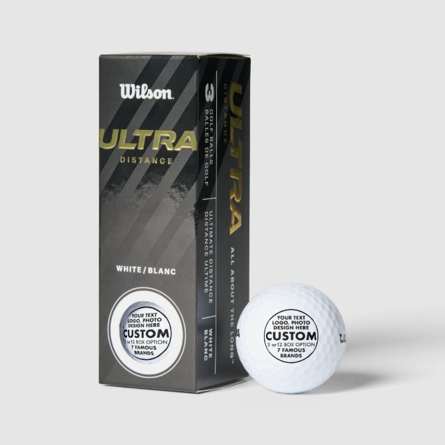 Pelotas De Golf 3 Personalizado Personalizado Wilson Ultra 500 Dis (Embalaje)