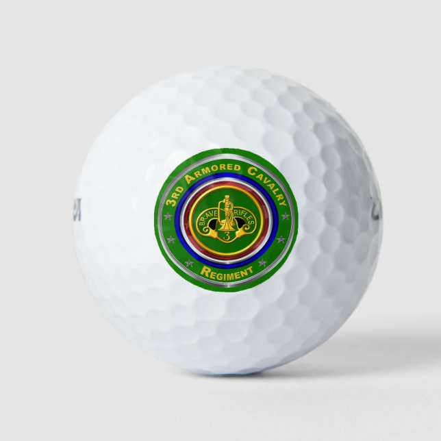 Pelotas De Golf 3er Regimiento de Caballería Blindada (Anverso)
