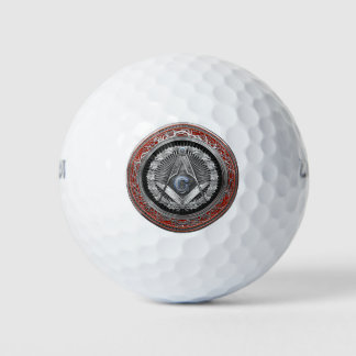 Pelotas De Golf [400] Master Mason - Silver Square & Compass