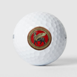 Pelotas De Golf [400] Toro alado asirio: Oro y Lamassu negro