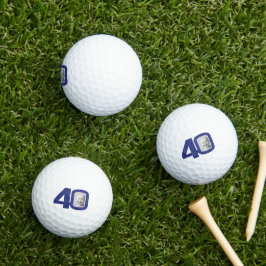 Pelotas De Golf 40.ª foto azul y blanco