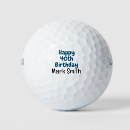 Pelotas De Golf 40.º cumpleaños